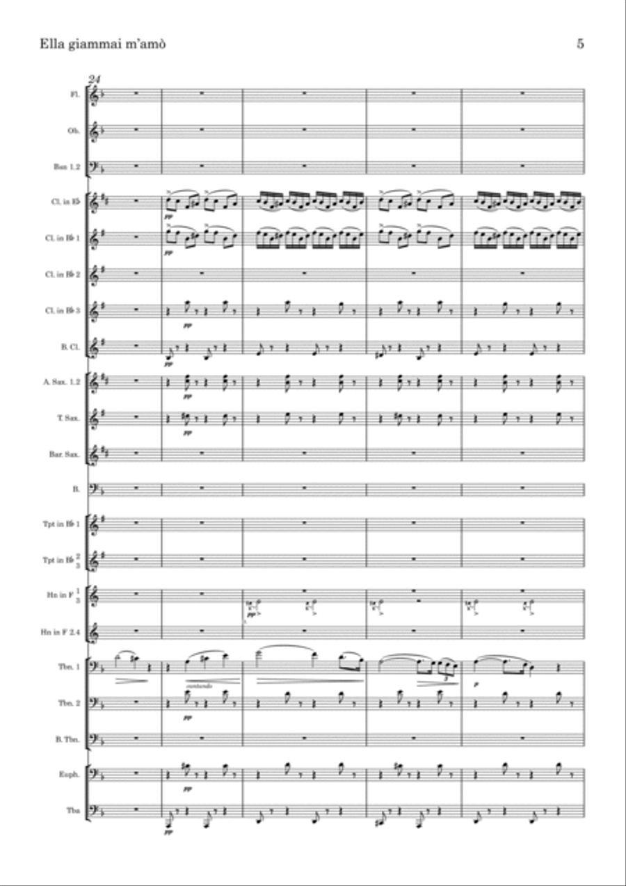 Ella giammai m'amò Concert Band scores gallery preview page 5