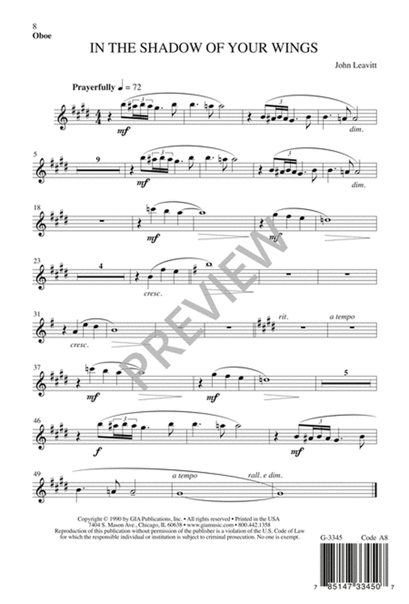 In the Shadow of Your Wings - SATB edition image number null