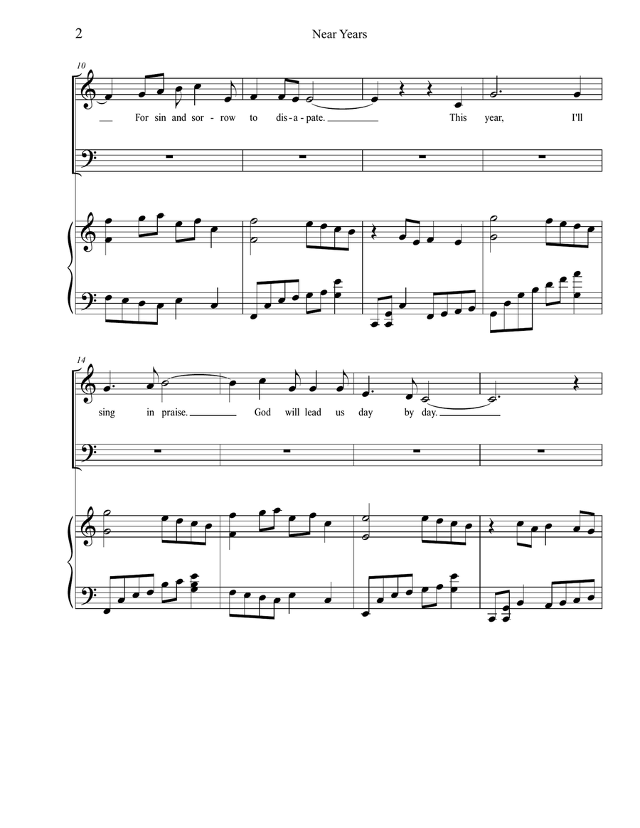 New Years New Years 4-Part scores gallery preview page 2
