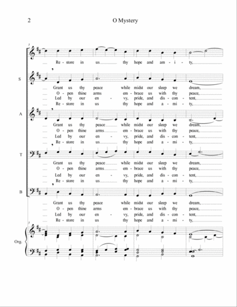 O Mystery 4-Part scores gallery preview page 3