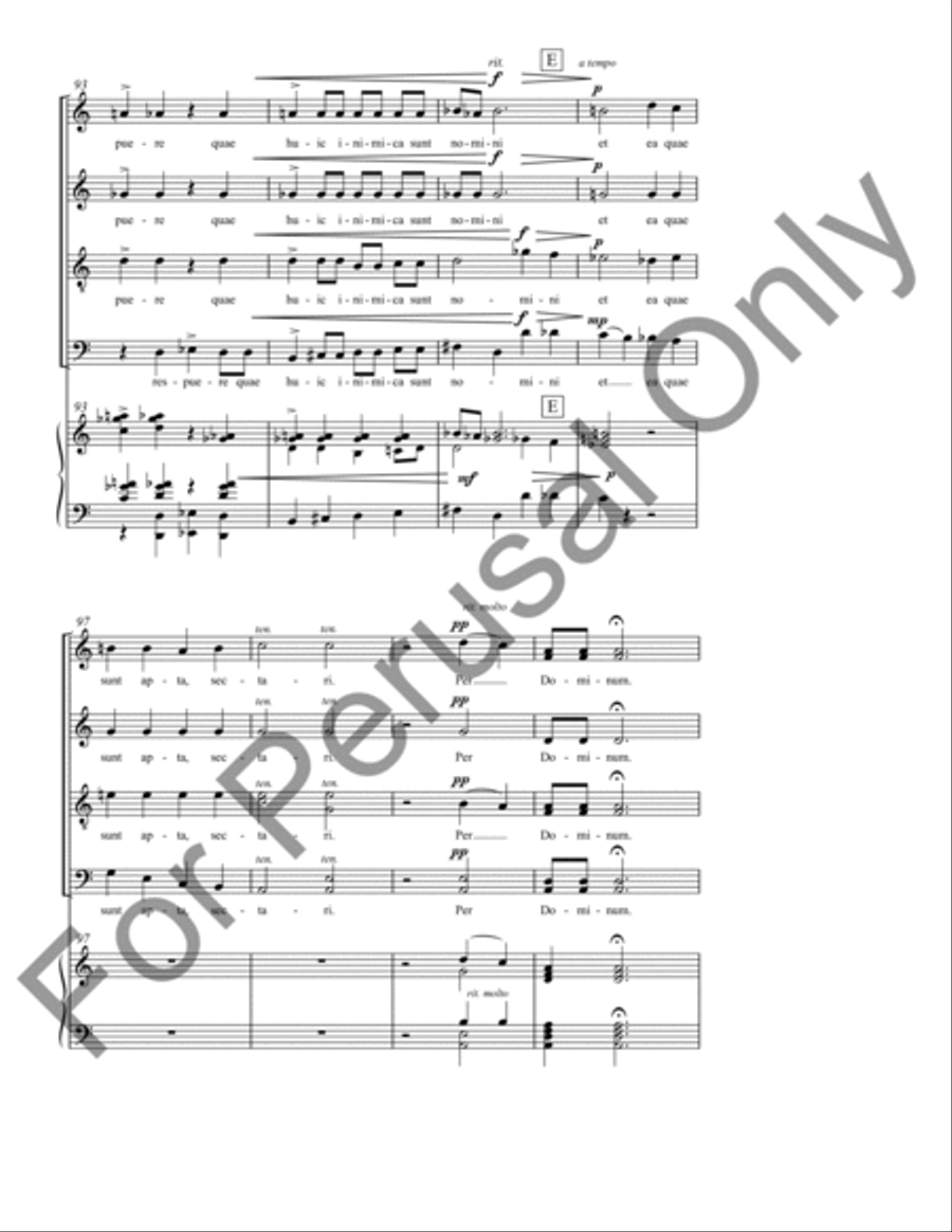 Jubilate (Choral Score) 4-Part scores gallery preview page 13