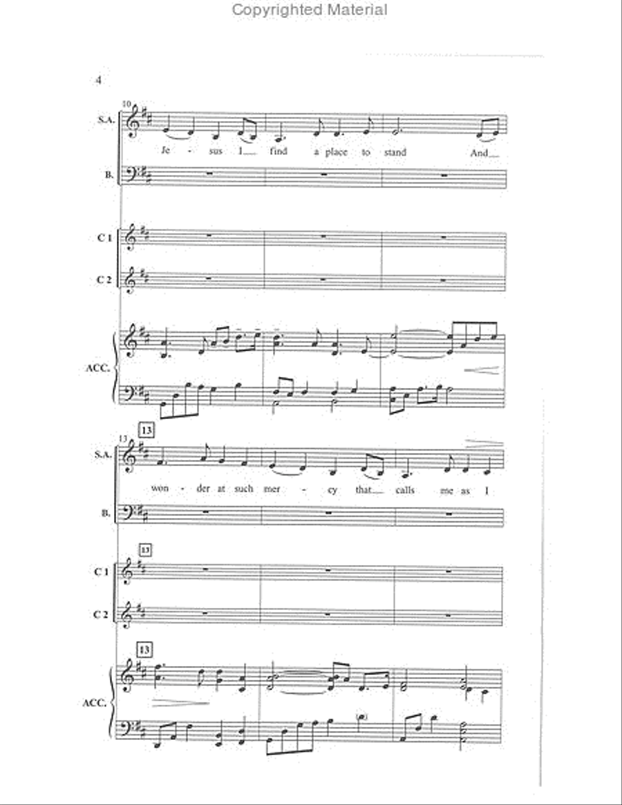 Beneath the Cross 3-Part scores gallery preview page 4