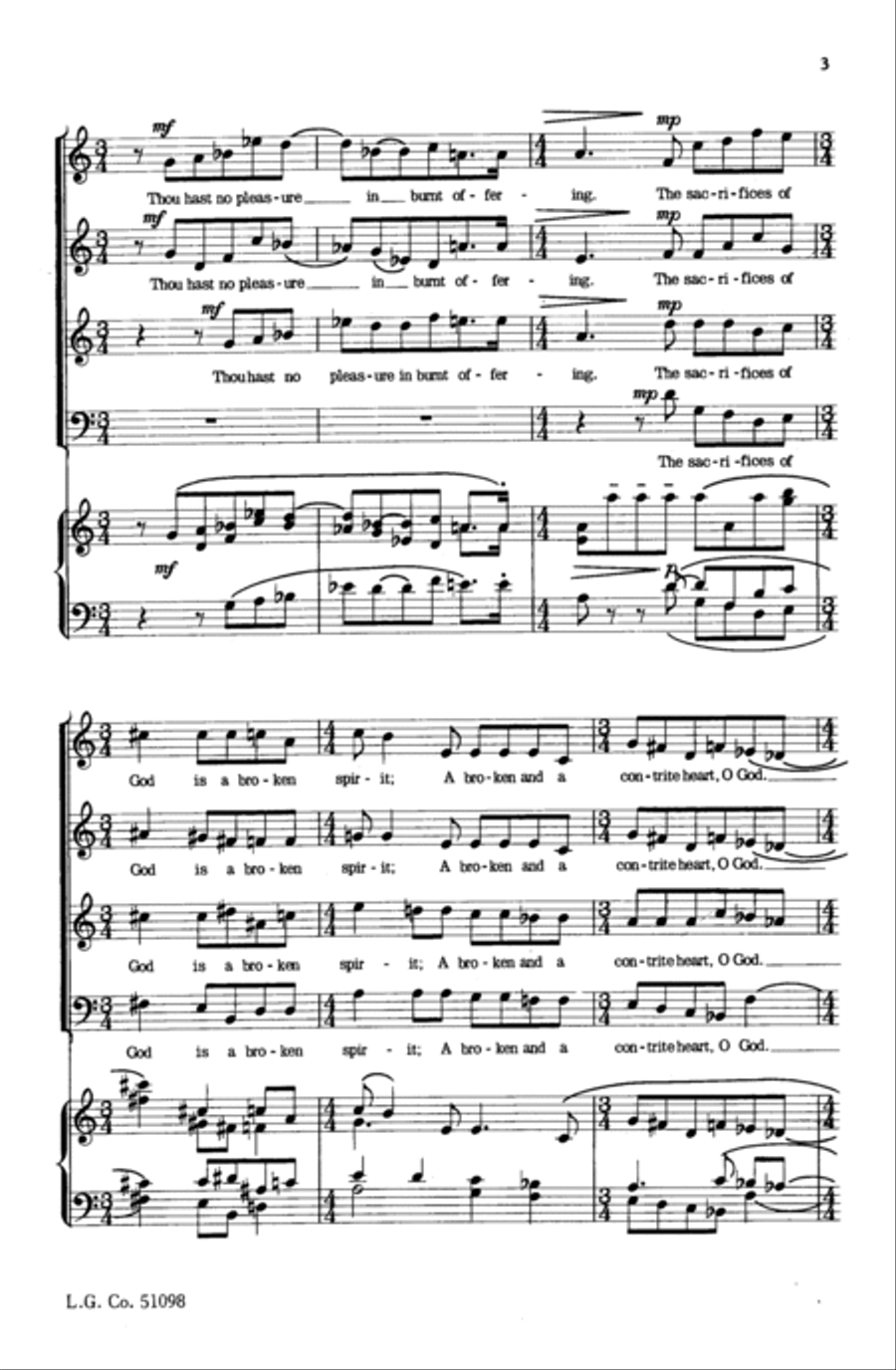 Two Psalm Motets 4-Part scores gallery preview page 14