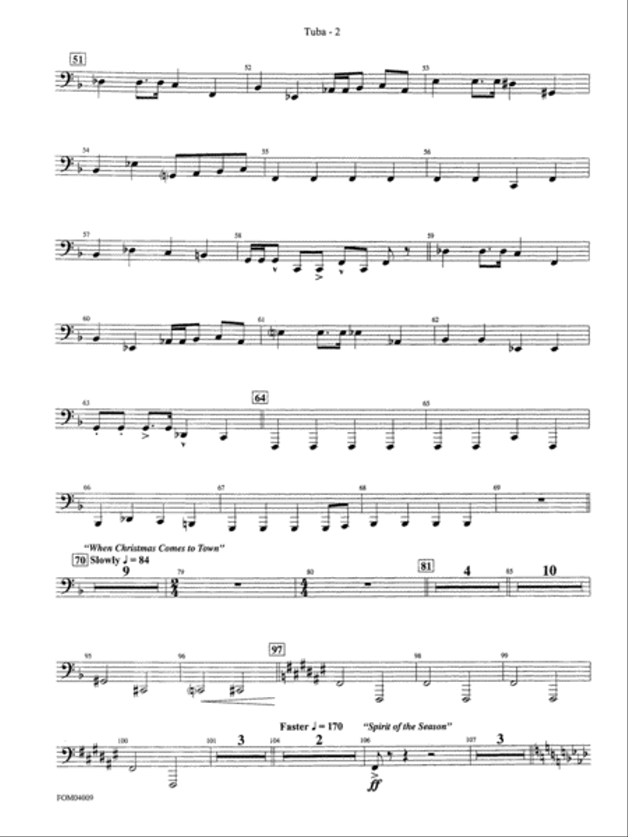 The Polar Express, Concert Suite from: Tuba Full Orchestra scores gallery preview page 2