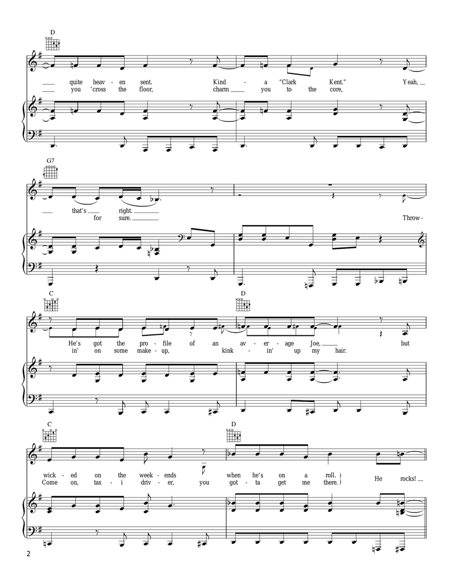 He Rocks Piano, Vocal, Guitar scores gallery preview page 2