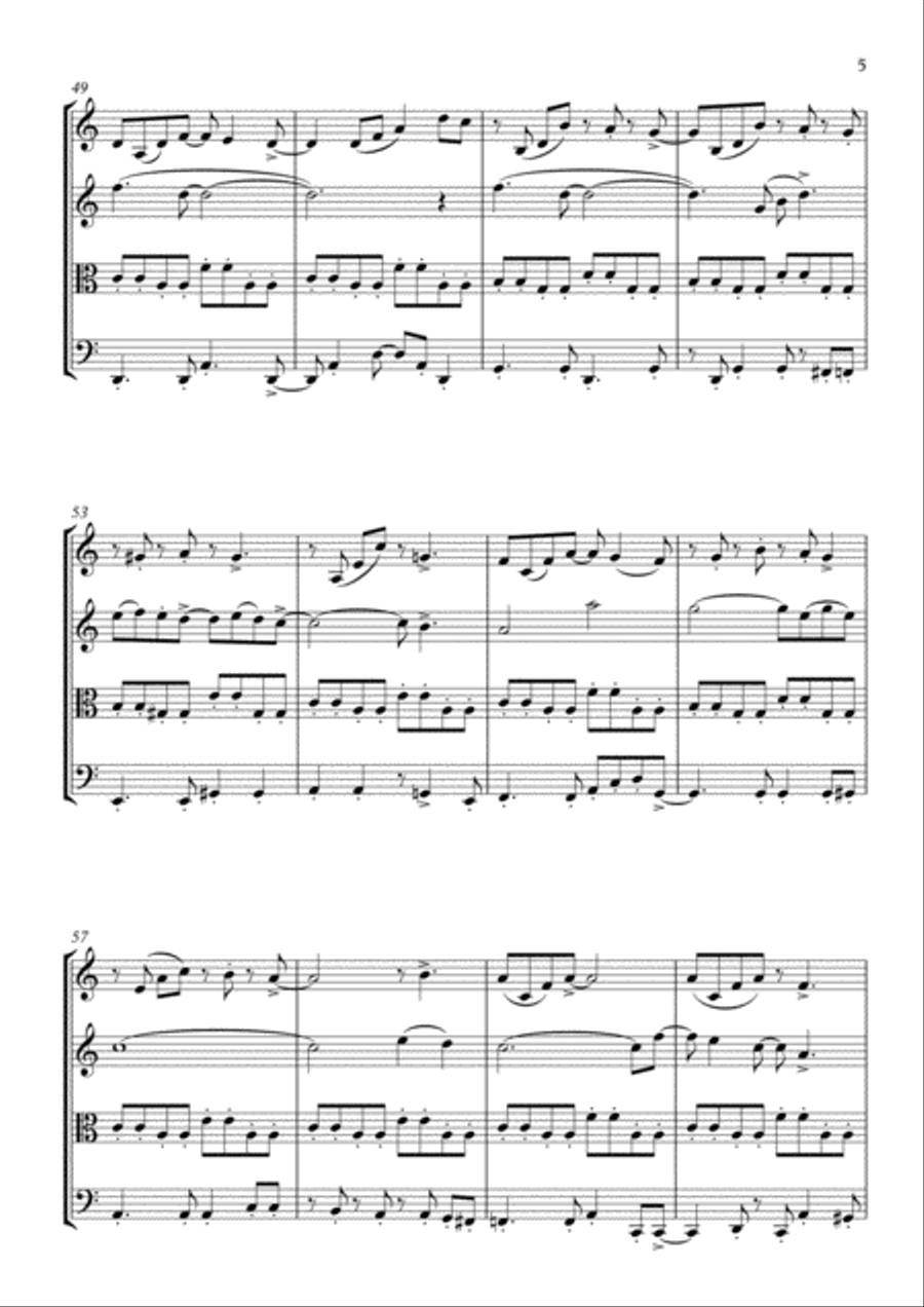 Daniel String Quartet scores gallery preview page 6