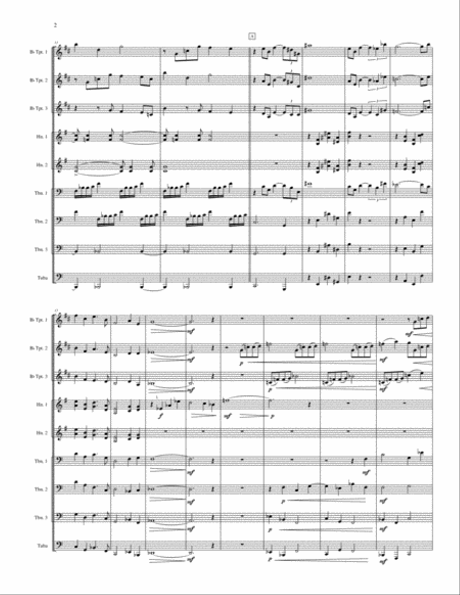 Windstar Fanfare Windstar Fanfare Brass Ensemble scores gallery preview page 6