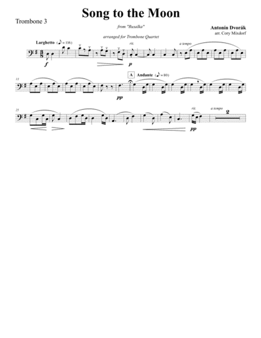 Song to the Moon for Trombone Quartet image number null