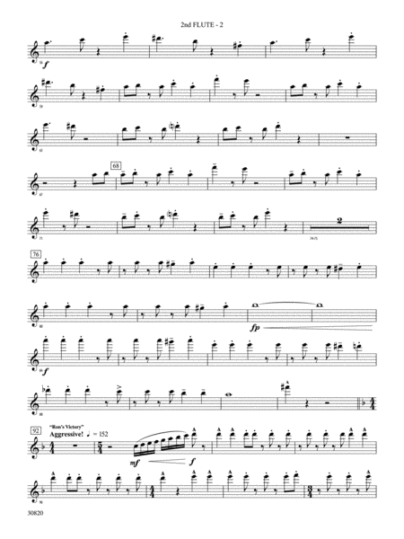 Harry Potter and the Half-Blood Prince, Suite from: 2nd Flute
