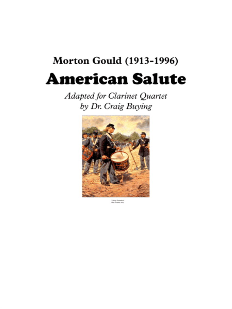 American Salute Woodwind Quartet scores gallery preview page 1