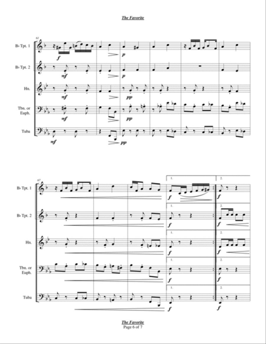 The Favorite Chamber Music scores gallery preview page 6