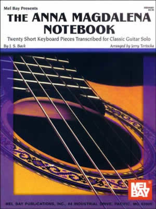 Book cover for The Anna Magdalena Notebook for Classic Guitar