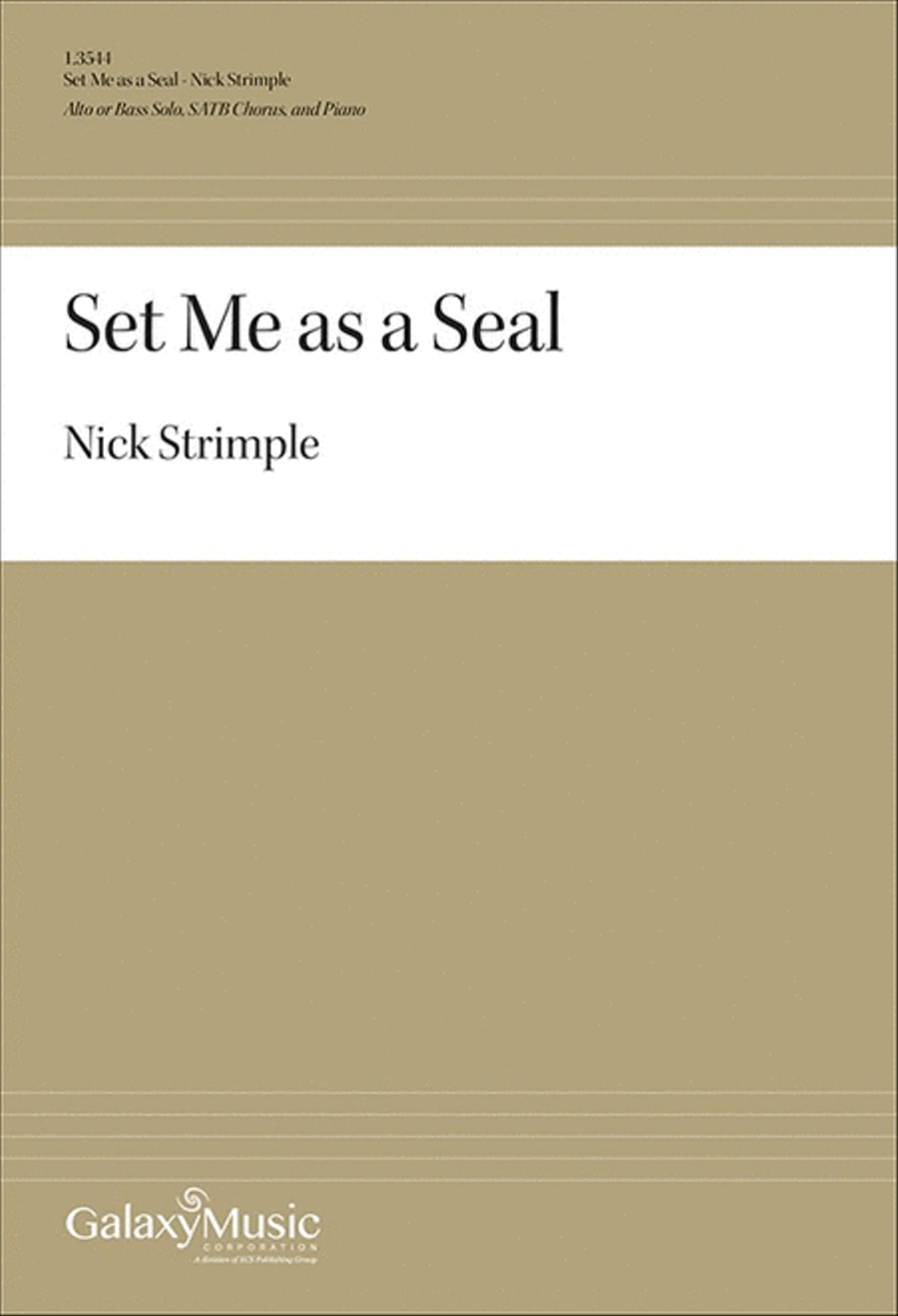 Set Me as a Seal 4-Part scores gallery preview page 1