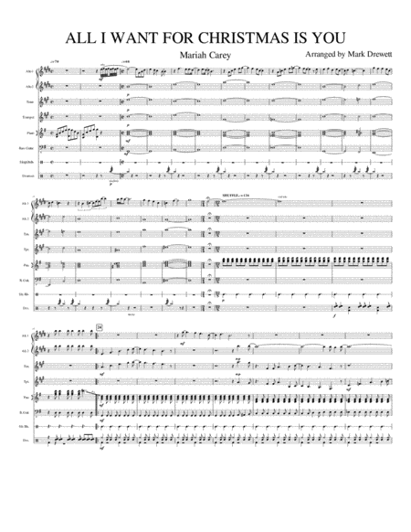 All I Want For Christmas Is You - Full Score image number null