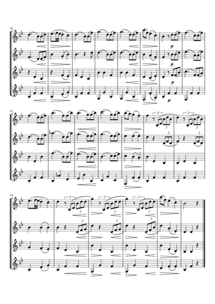 Brahms : Waltz op.39, No.15 (for Clarinet Quartet) image number null
