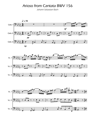 Arioso BWV 156 - Cello Trio