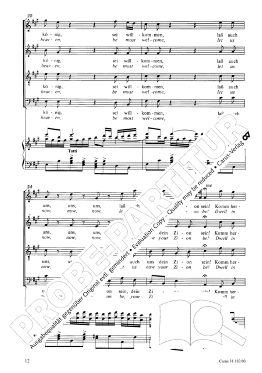 Himmelskonig, sei willkommen (King of heaven, be most welcome) ATB scores gallery preview page 12