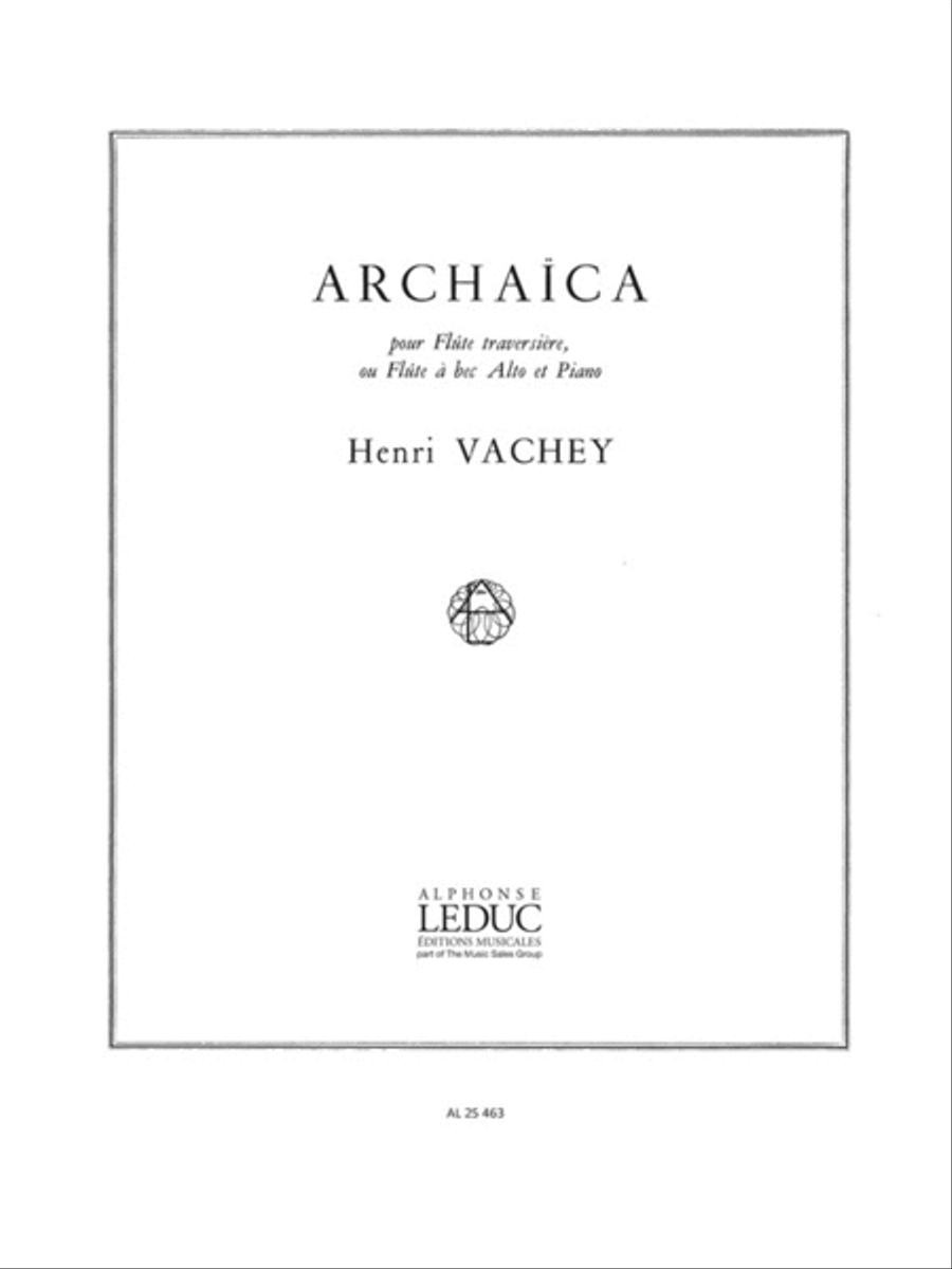 Archaica (flute & Piano) Flute Solo scores gallery preview page 1
