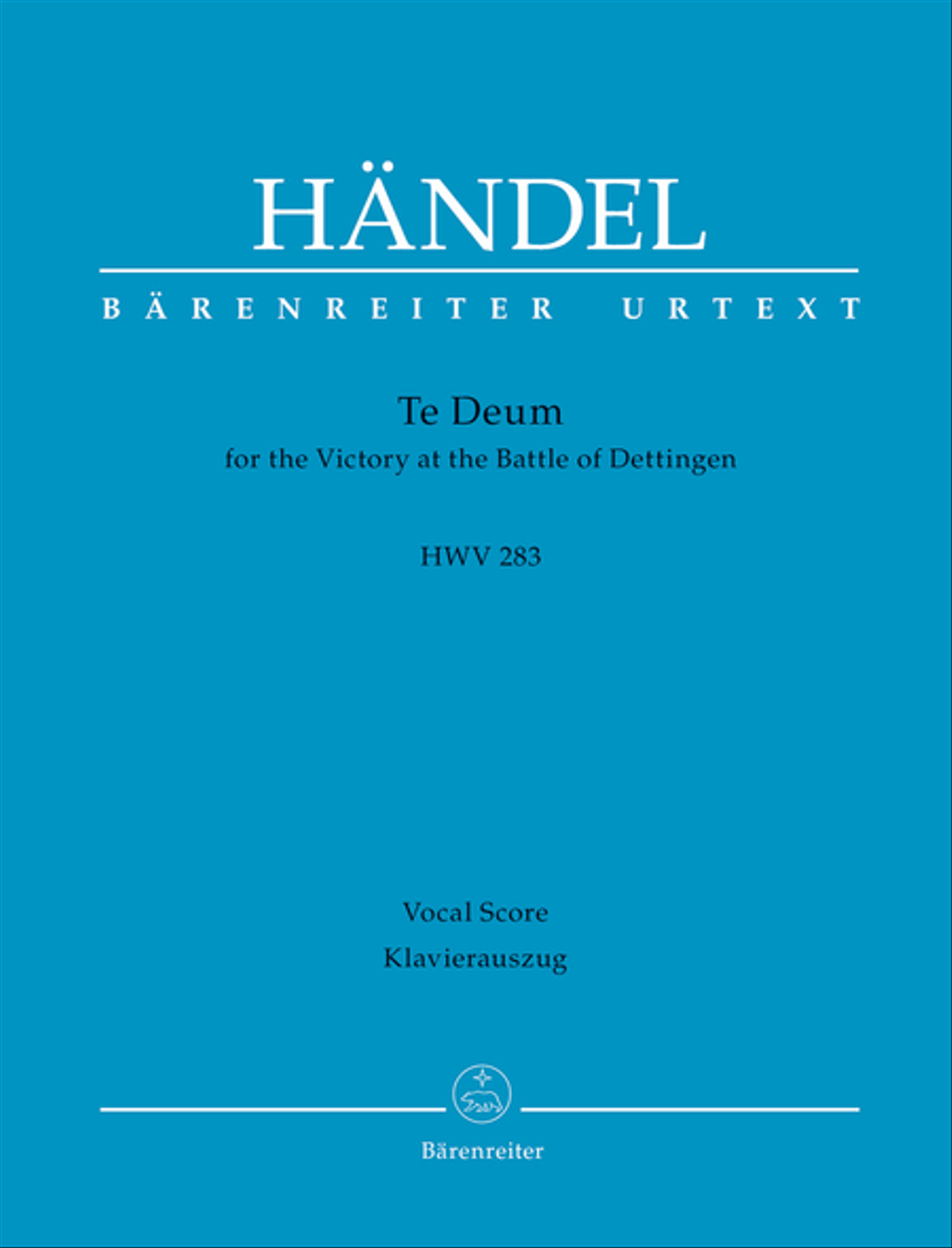 Te Deum for the Victory at the Battle of Dettingen HWV 283 SSATB scores gallery preview page 1