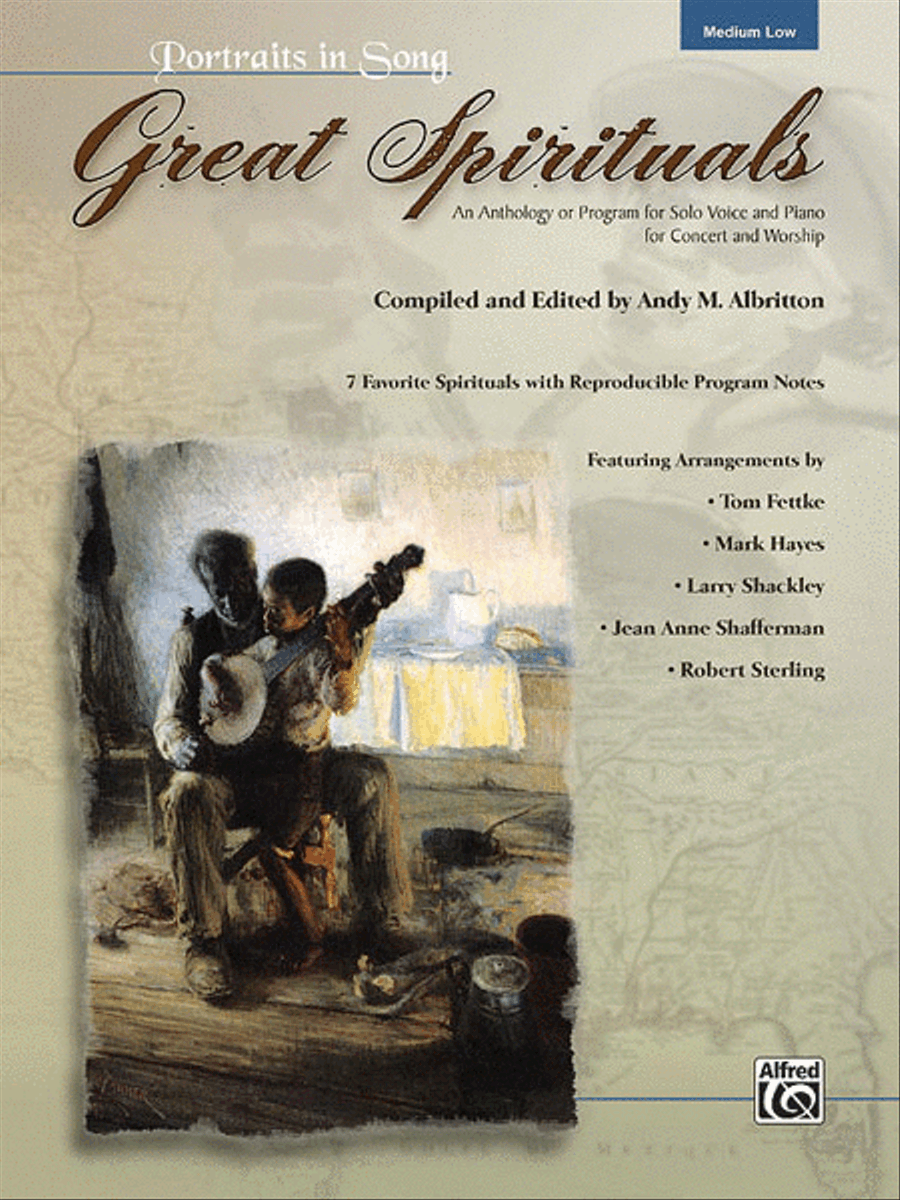 Great Spirituals (Portraits in Song) Piano Accompaniment scores gallery preview page 1