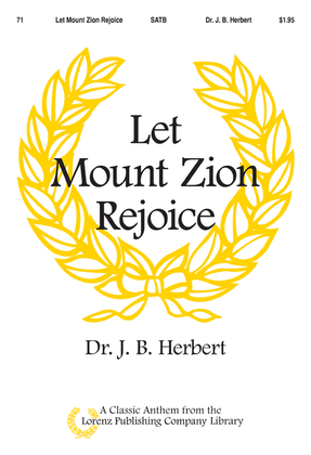 Book cover for Let Mount Zion Rejoice