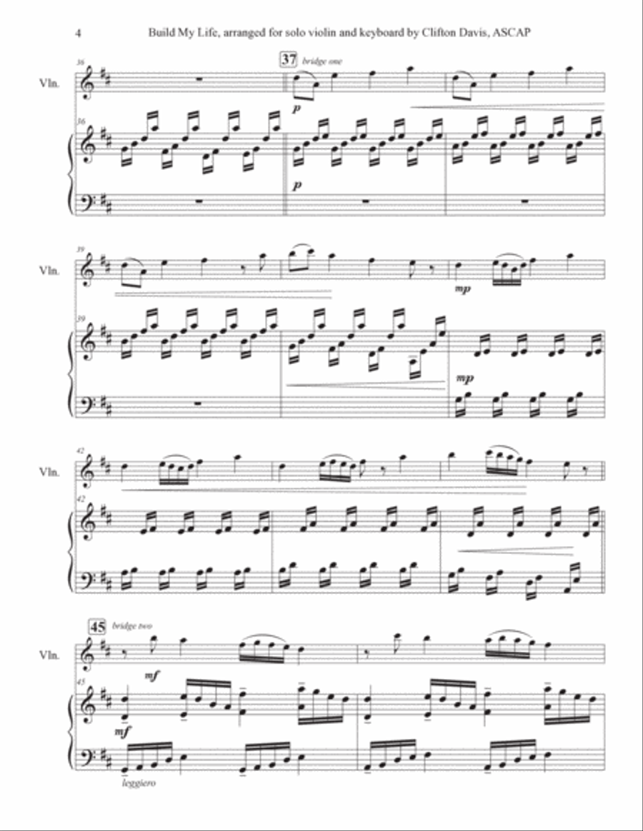 Build My Life Violin Solo scores gallery preview page 5