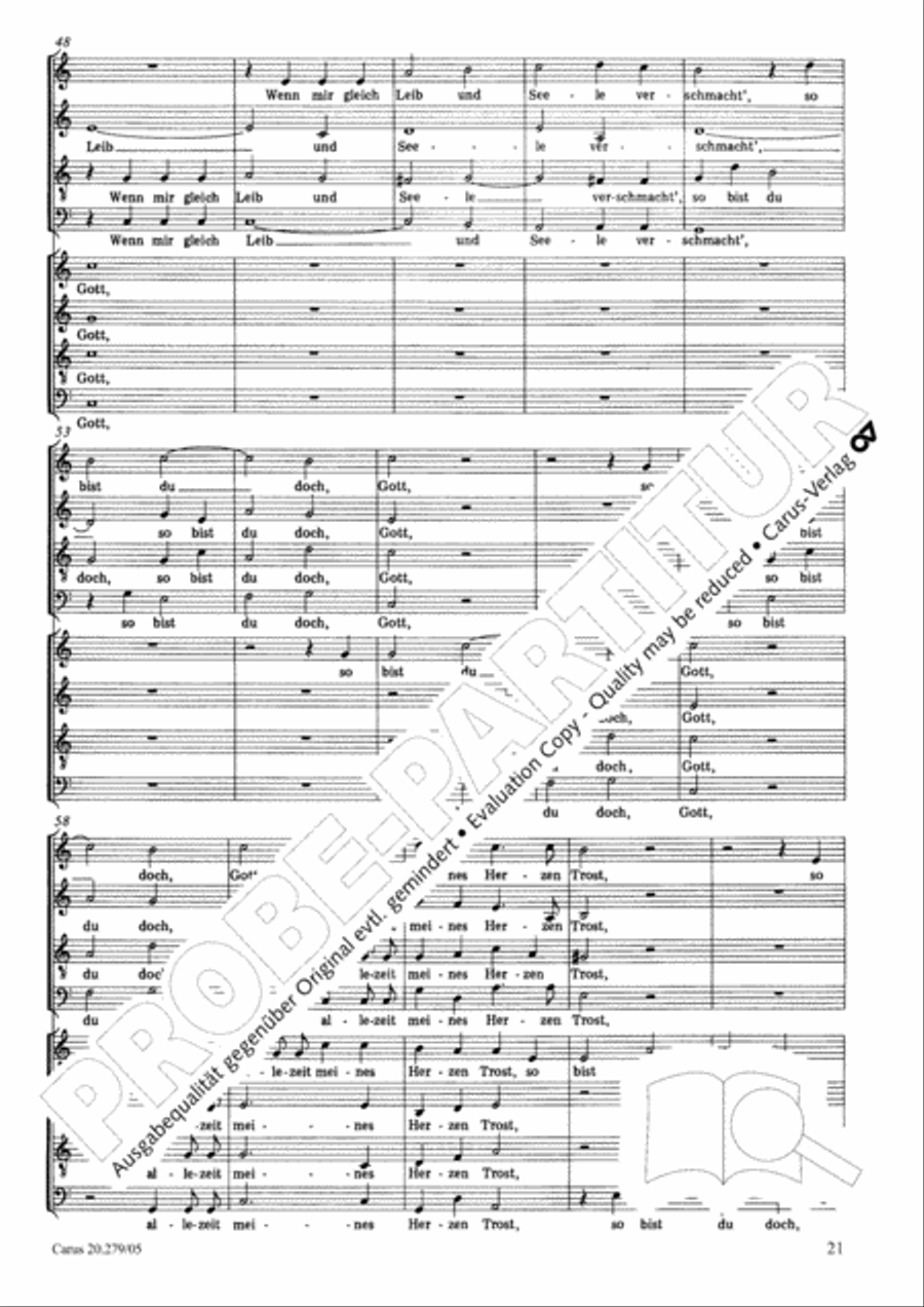 Musikalische Exequien I-III Choir scores gallery preview page 22