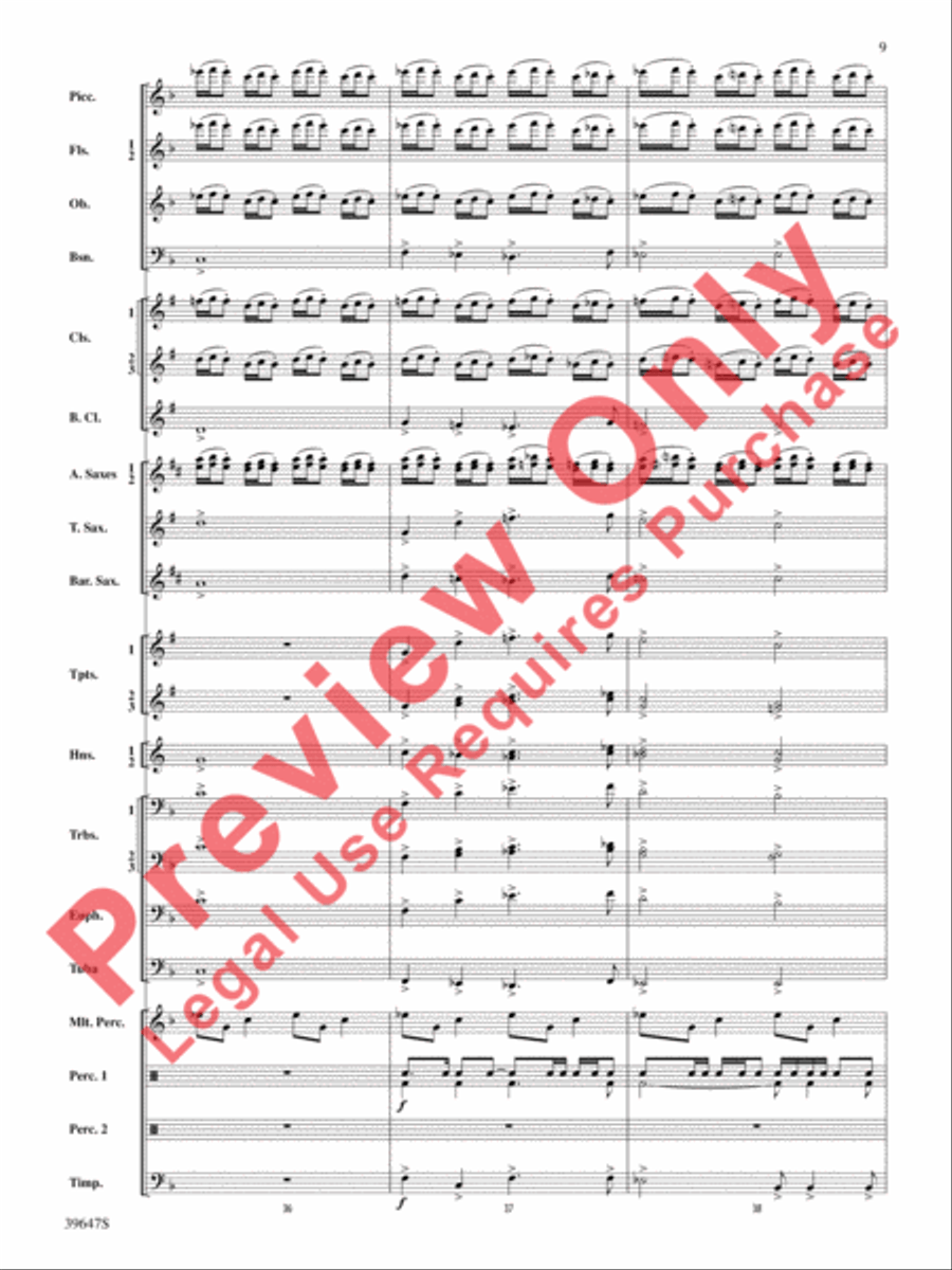 Oak Island Odyssey Oak Island Odyssey Concert Band scores gallery preview page 10