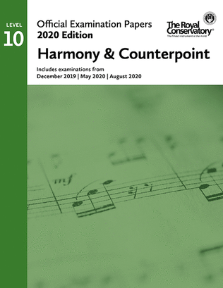 Book cover for Official Examination Papers: Level 10 Harmony & Counterpoint