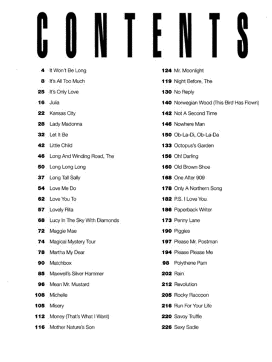The Beatles Complete – Volume 2 Piano, Vocal, Guitar scores gallery preview page 2