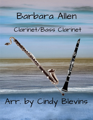 Book cover for Barbara Allen, Bb Clarinet and Bb Bass Clarinet Duet