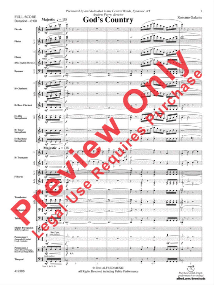 God's Country Concert Band scores gallery preview page 23