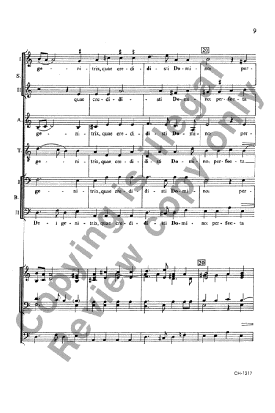 Beata es Virgo Beata es Virgo Divisi scores gallery preview page 9