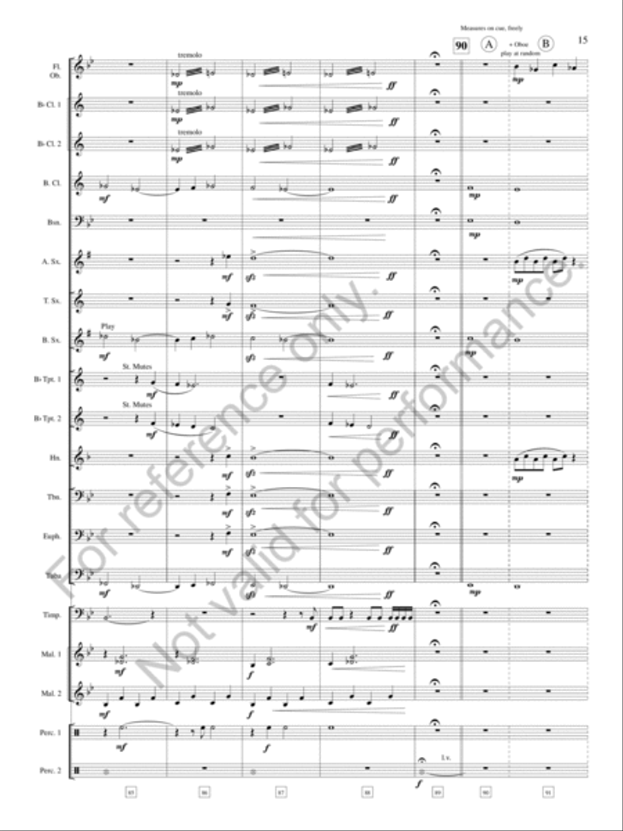 Legend of the Silver Knight Concert Band scores gallery preview page 16