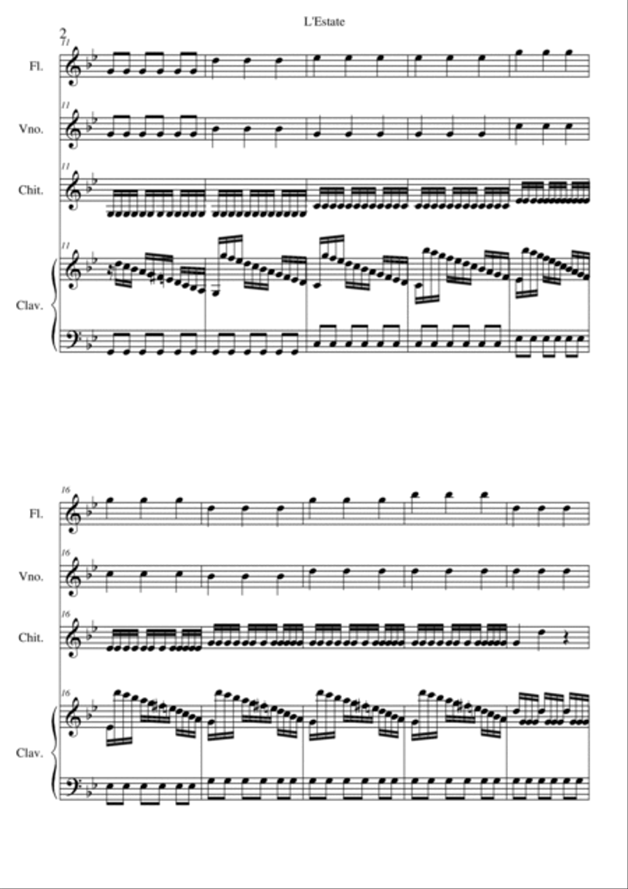 L'Estate Small Ensemble scores gallery preview page 2