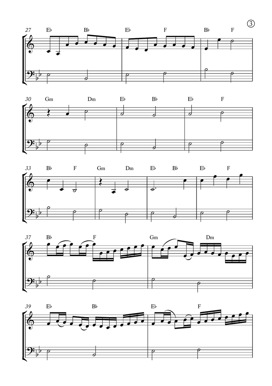 Canon in D Brass Duet scores gallery preview page 3