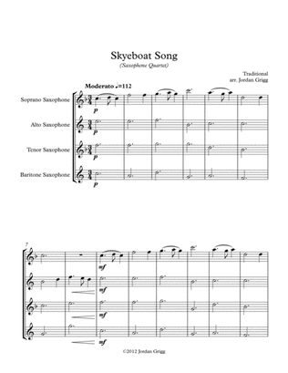 Skyeboat Song (Saxophone Quartet)