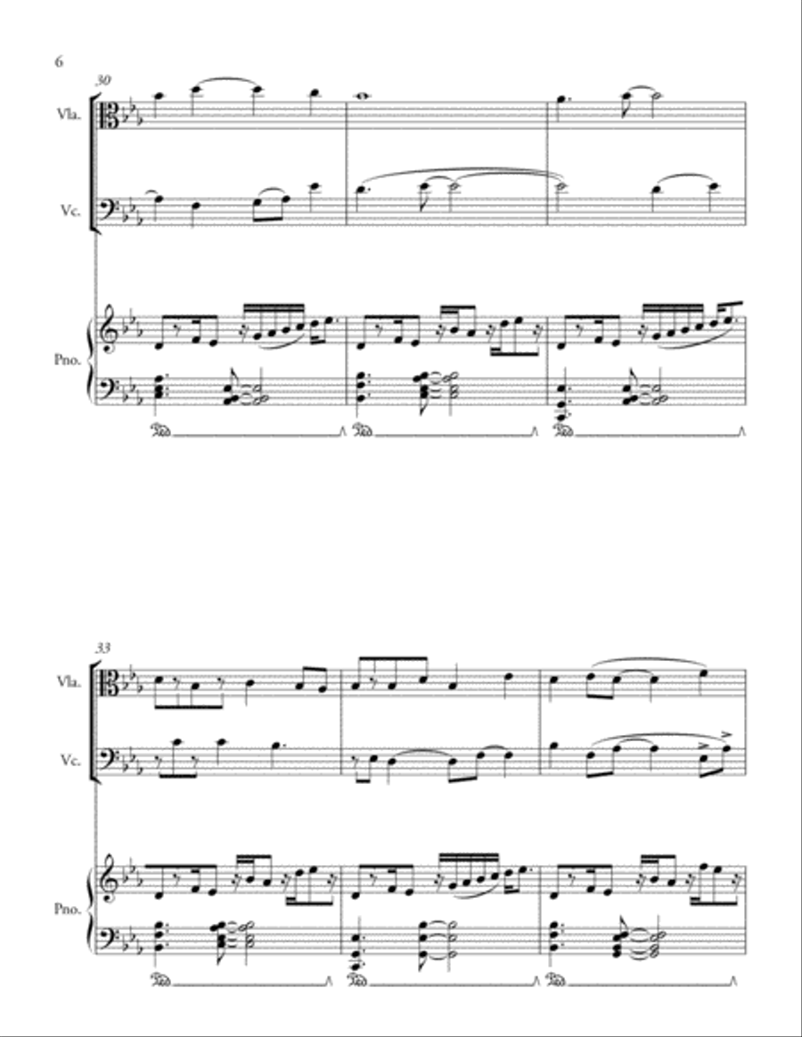 Piano Trio (2011-12) Small Ensemble scores gallery preview page 6