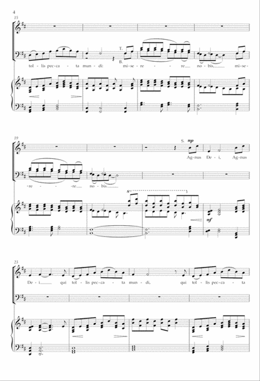 Agnus Dei from Eternal Light: A Requiem 4-Part scores gallery preview page 4