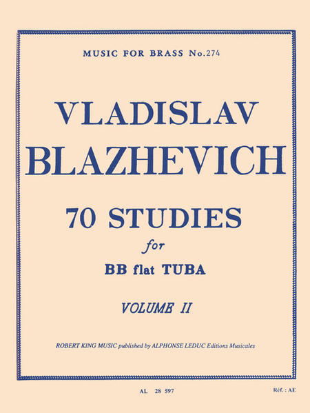 70 Studies for Bb Tuba – Volume II