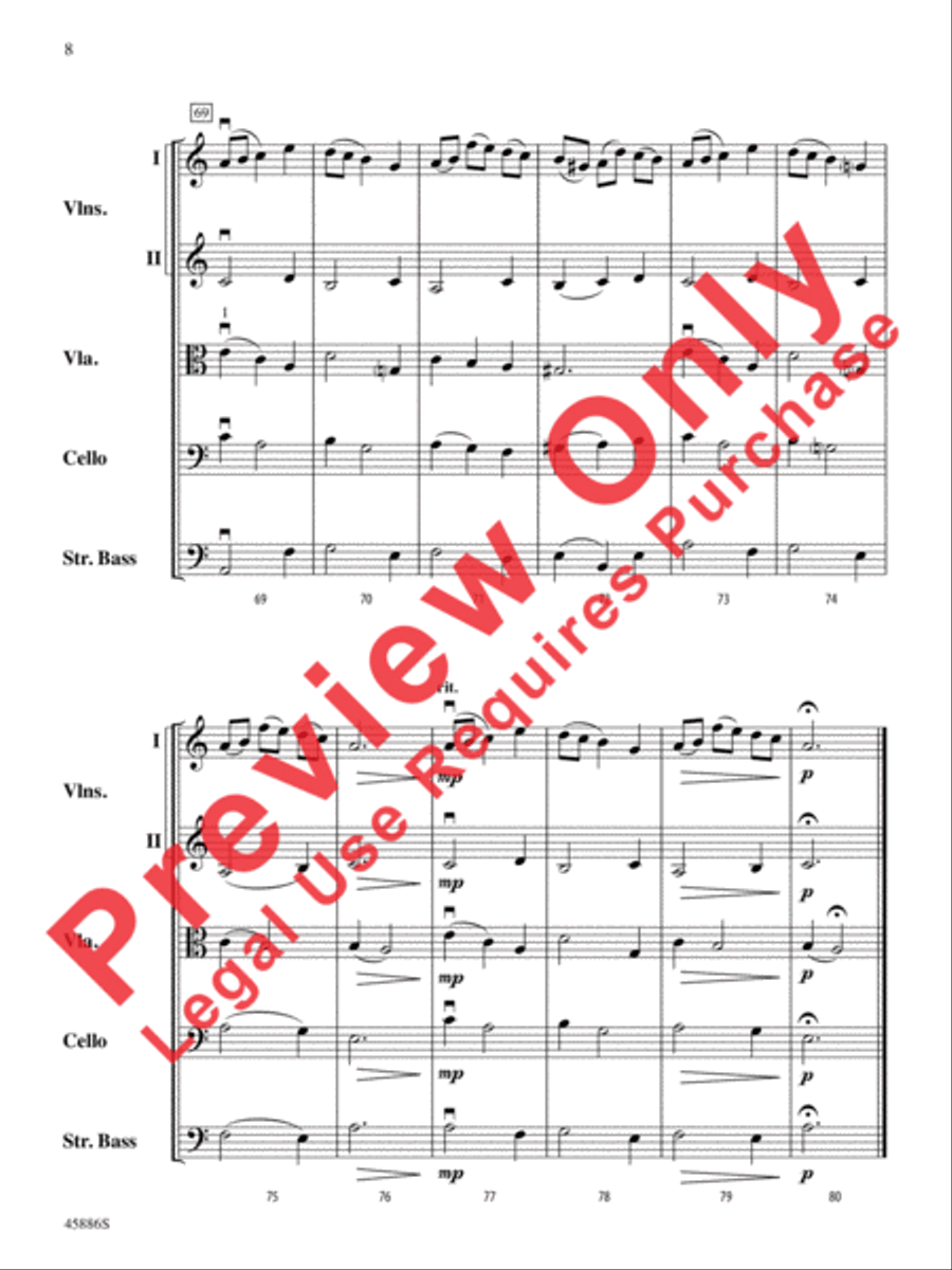 Passacaglia Passacaglia String Orchestra scores gallery preview page 8