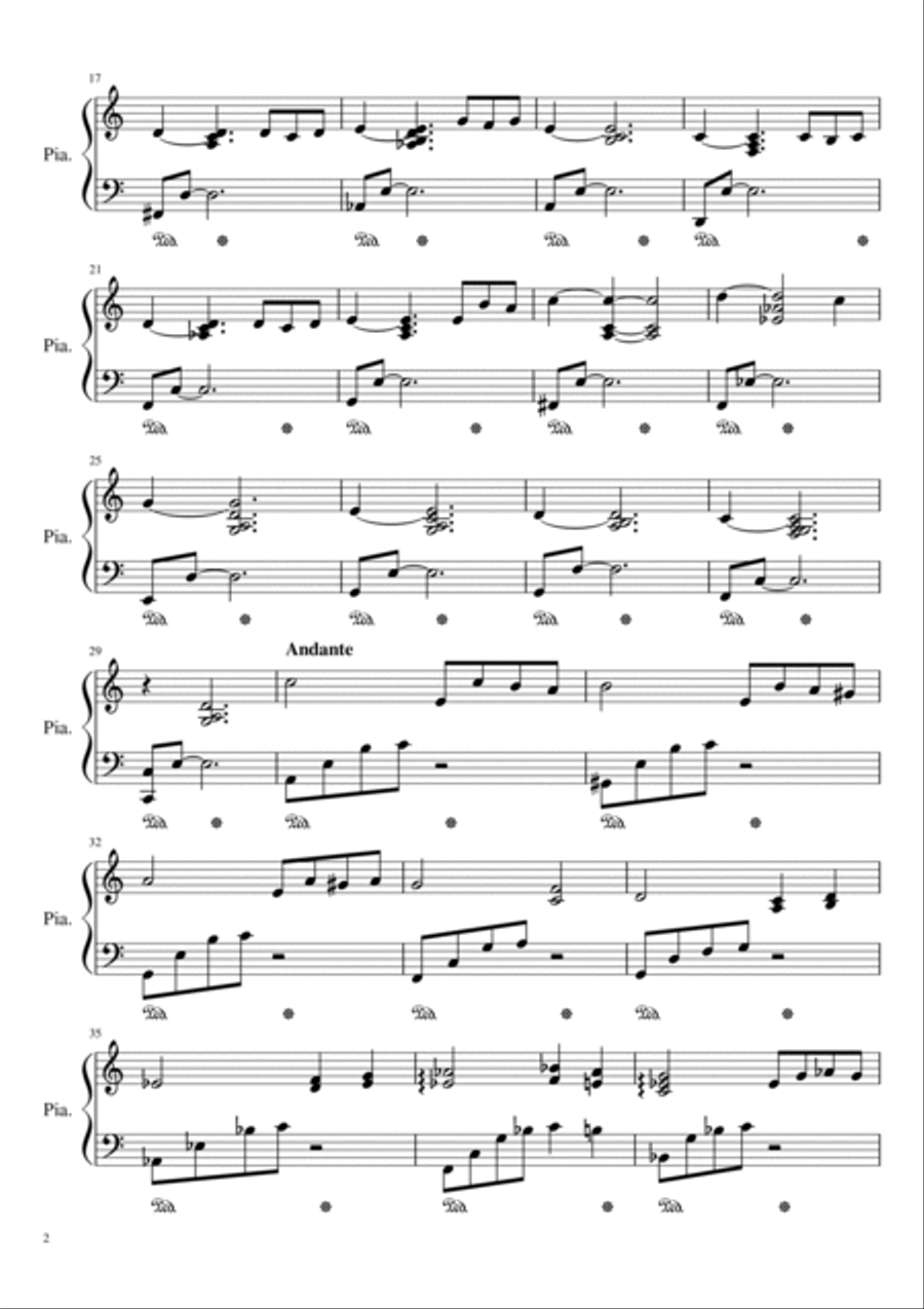 A temps perdu Piano Solo scores gallery preview page 2