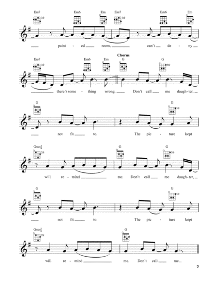 Daughter Ukulele scores gallery preview page 3