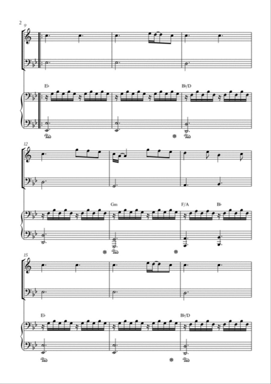 A Thousand Years A Thousand Years Trumpet Duet scores gallery preview page 2