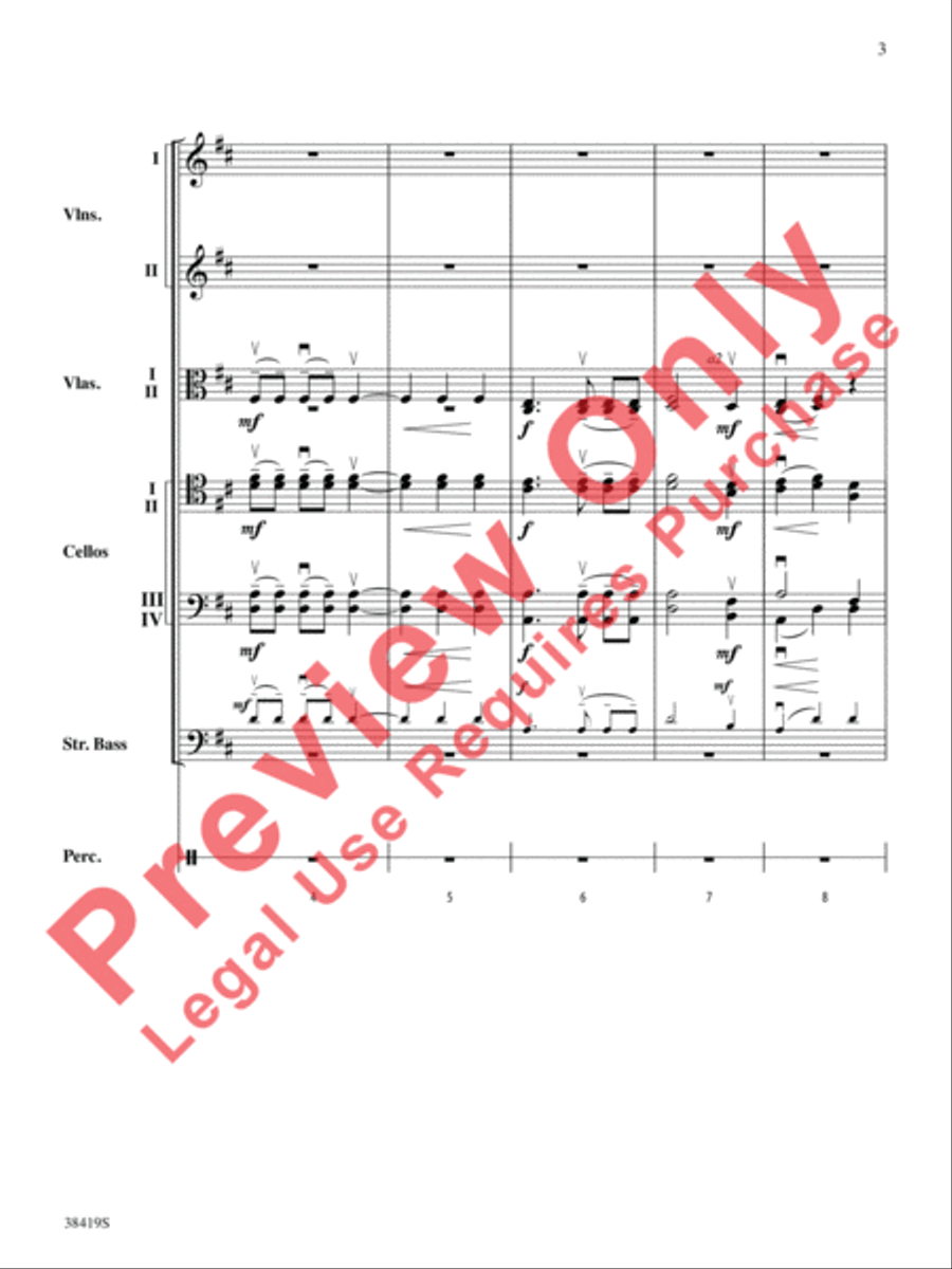 Highlights from the 1812 Overture String Orchestra scores gallery preview page 4
