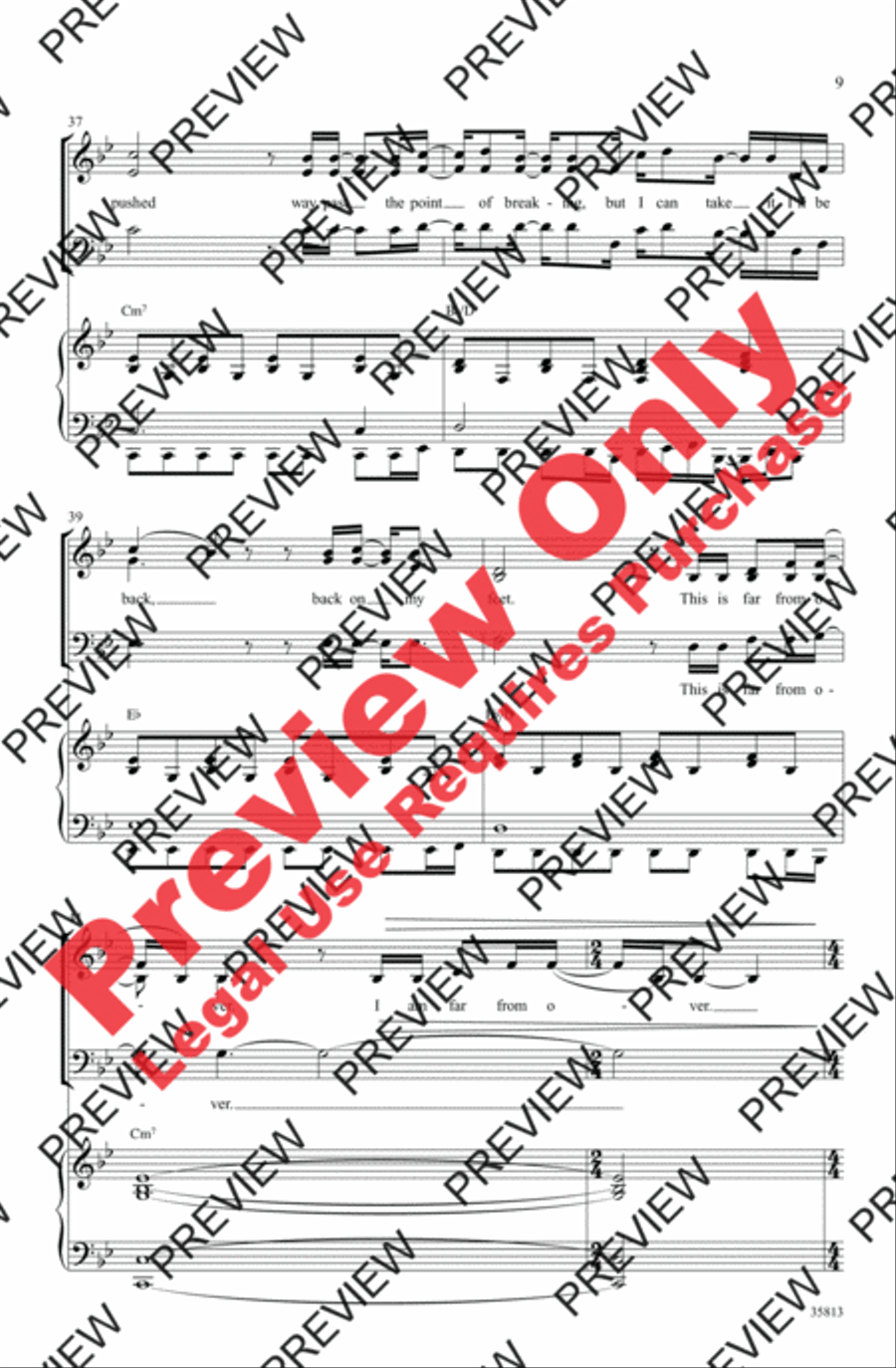 You Haven't Seen the Last of Me 3-Part scores gallery preview page 8