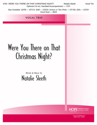 Book cover for Were You There on that Christmas Night?