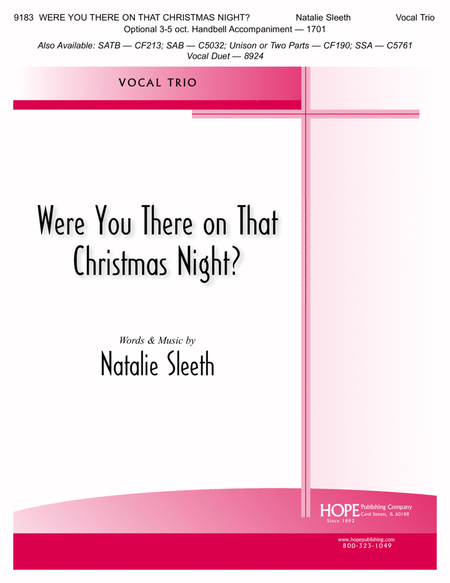 Were You There on that Christmas Night?