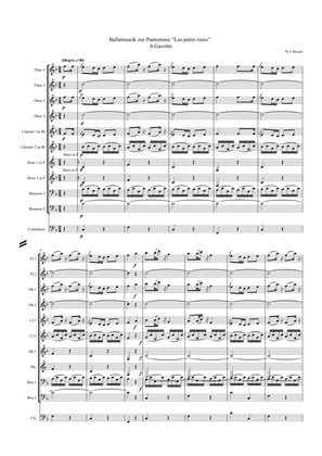 Mozart: Balletmuzik zur Pantomine “Les petits riens”  Nos. 6 to 13 - wind dectet/bass