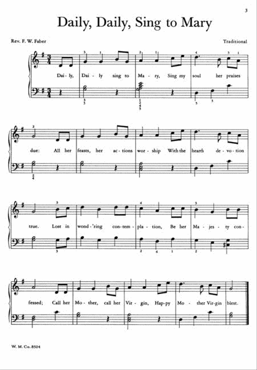Favorite Catholic Hymns Piano scores gallery preview page 2